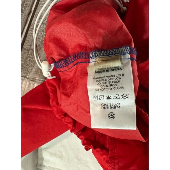 Stussy Quarter Zip Windbreaker Jacket w/ Kangaroo Pocket Size M - Picture 6 of 8